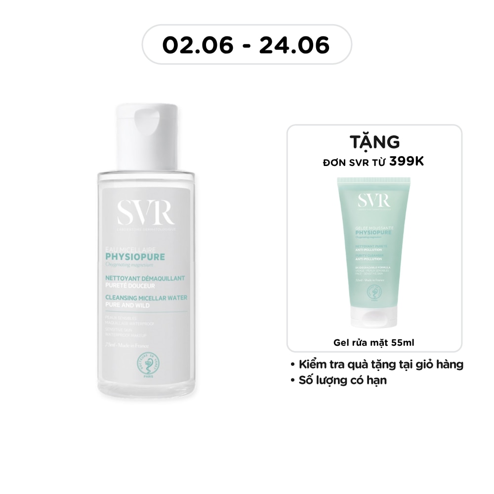 Nước Tẩy Trang SVR Physiopure Eau Micellaire 75ml