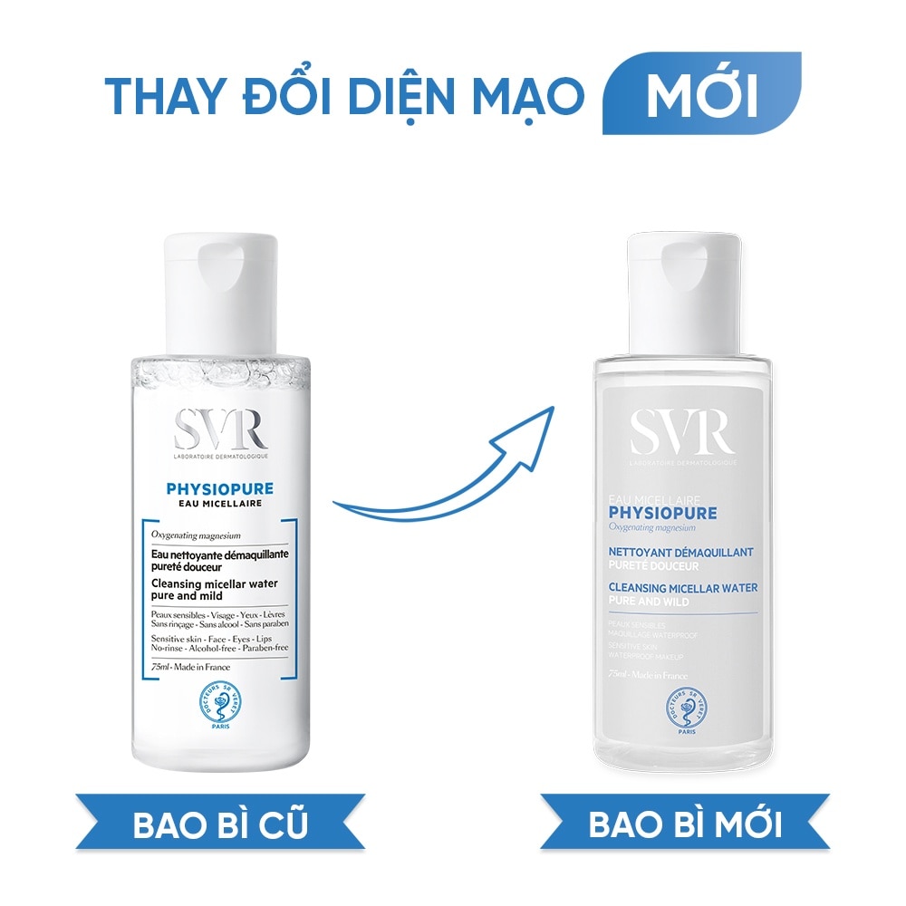 Nước Tẩy Trang SVR Physiopure Eau Micellaire 75ml