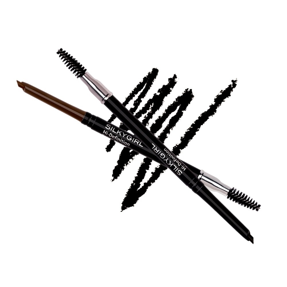 Chì Mày Silkygirl Hi-Definition Brow Liner - 01 Soft Black 0.35g