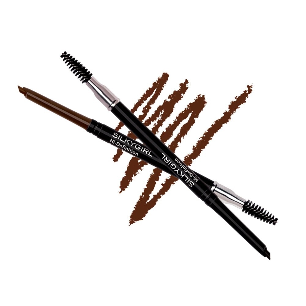 Chì Mày Silkygirl Hi-Definition Brow Liner - 02 Dark Brown 0.35g