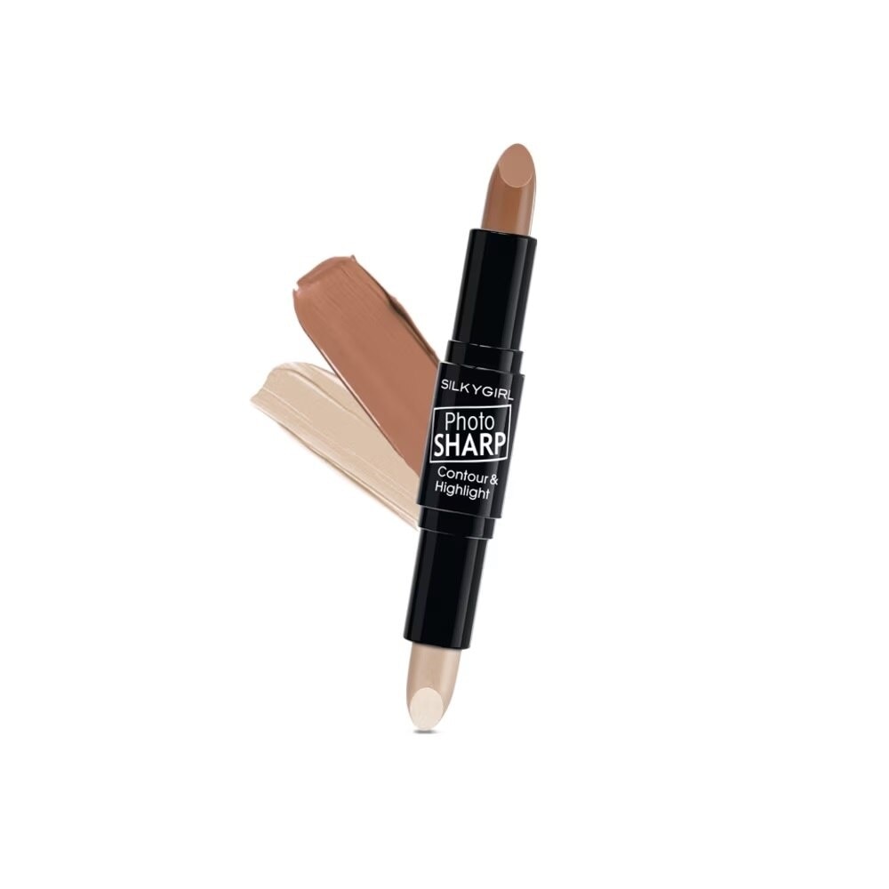 Tạo Khối 2 Đầu Silkygirl Photosharp Contour & Highlighter Stick - 01 Natural Light 8G