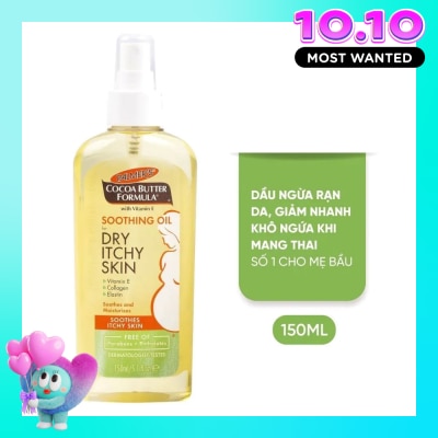 PALMER'S Dầu Palmer's Giảm Nhanh Khô Ngứa Da Khi Mang Thai 150ml image