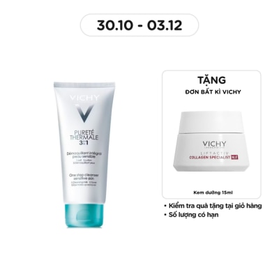 VICHY Sữa Rửa Mặt Tẩy Trang Vichy Purete 3 Tác Dụng 200ml