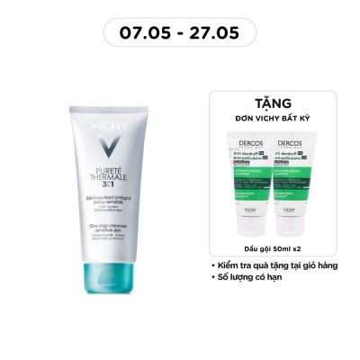 VICHY - Sữa Rửa Mặt Tẩy Trang Vichy Purete 3 Tác Dụng 200ml