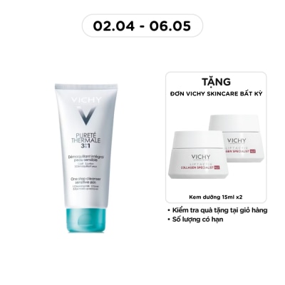 VICHY - Sữa Rửa Mặt Tẩy Trang Vichy Purete 3 Tác Dụng 200ml