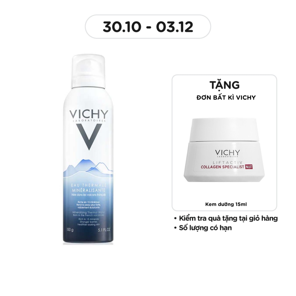 Nước Xịt Khoáng Dưỡng Da Vichy Thermale 150ml