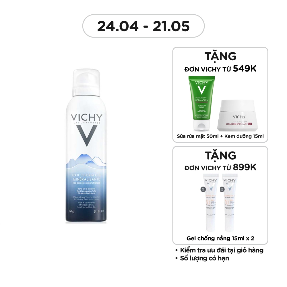Nước Xịt Khoáng Dưỡng Da Vichy Thermale 150ml