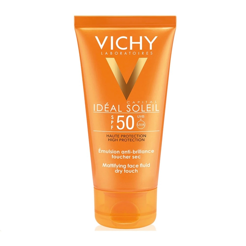 Kem Chống Nắng Vichy Ideal Soleil Bảo Vệ Da Mặt, Không Gây Nhờn Rít SPF50, PA+++ 50ml