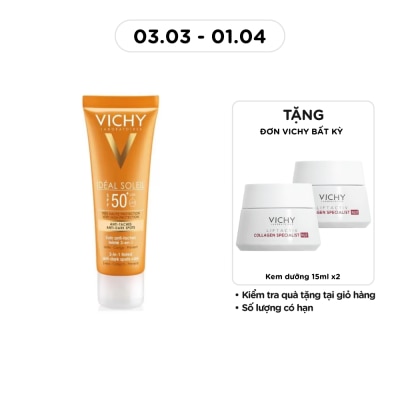VICHY Kem Chống Nắng Vichy Ideal Soleil Ngăn Sạm Da, Giảm Thâm Nám SPF50 UVA + UVB 50ml