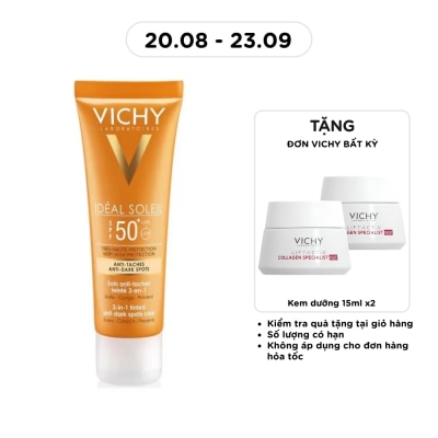 VICHY - Kem Chống Nắng Vichy Ideal Soleil Ngăn Sạm Da, Giảm Thâm Nám SPF50 UVA + UVB 50ml image