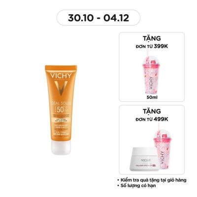 VICHY Kem Chống Nắng Vichy Ideal Soleil Ngăn Sạm Da, Giảm Thâm Nám SPF50 UVA + UVB 50ml