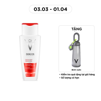 VICHY - Dầu Gội Vichy Dercos Tăng Cường Dưỡng Tóc, Giảm Rụng Tóc 200ml