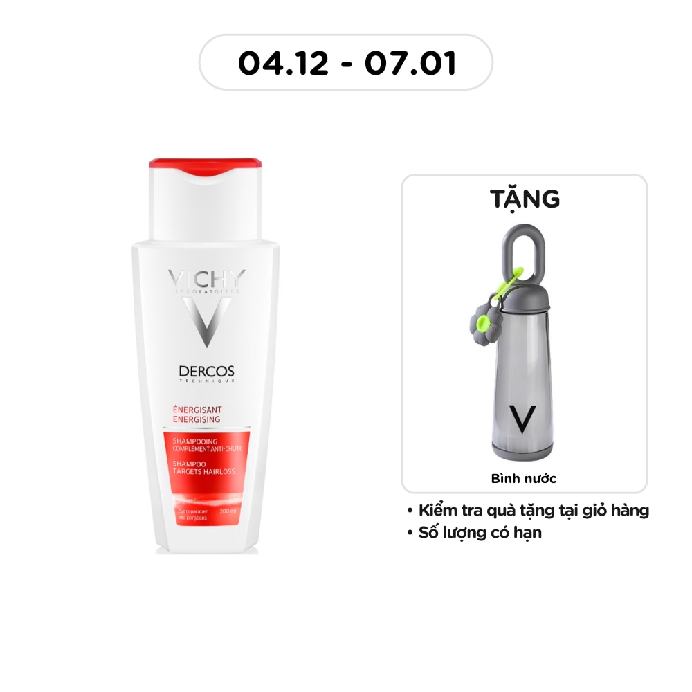 Dầu Gội Vichy Dercos Tăng Cường Dưỡng Tóc, Giảm Rụng Tóc 200ml