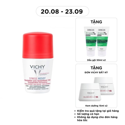 VICHY - Lăn Khử Mùi Vichy Giúp Khô Thoáng Vùng Da Dưới Cánh Tay 72H 50ml image