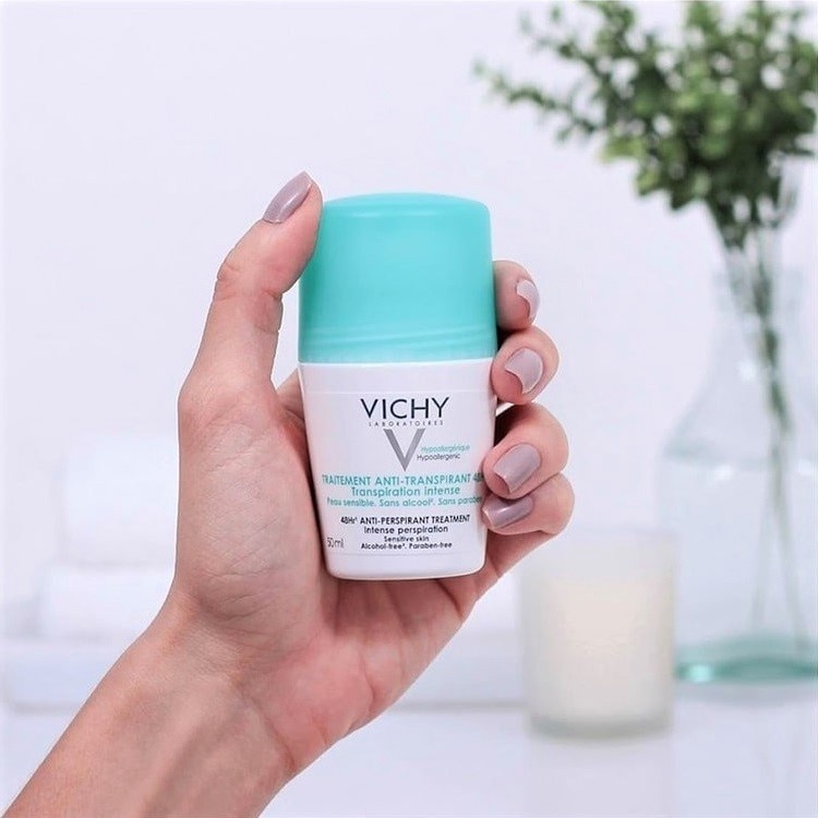 Lăn Khử Mùi Vichy Giúp Khô Thoáng Vùng Da Dưới Cánh Tay 48H 50ml