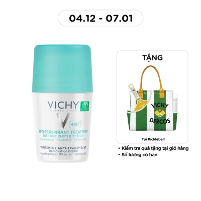 VICHY Lăn Khử Mùi Vichy Giúp Khô Thoáng Vùng Da Dưới Cánh Tay 48H 50ml
