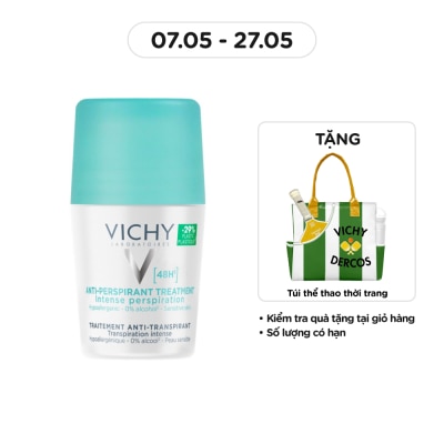 VICHY - Lăn Khử Mùi Vichy Giúp Khô Thoáng Vùng Da Dưới Cánh Tay 48H 50ml