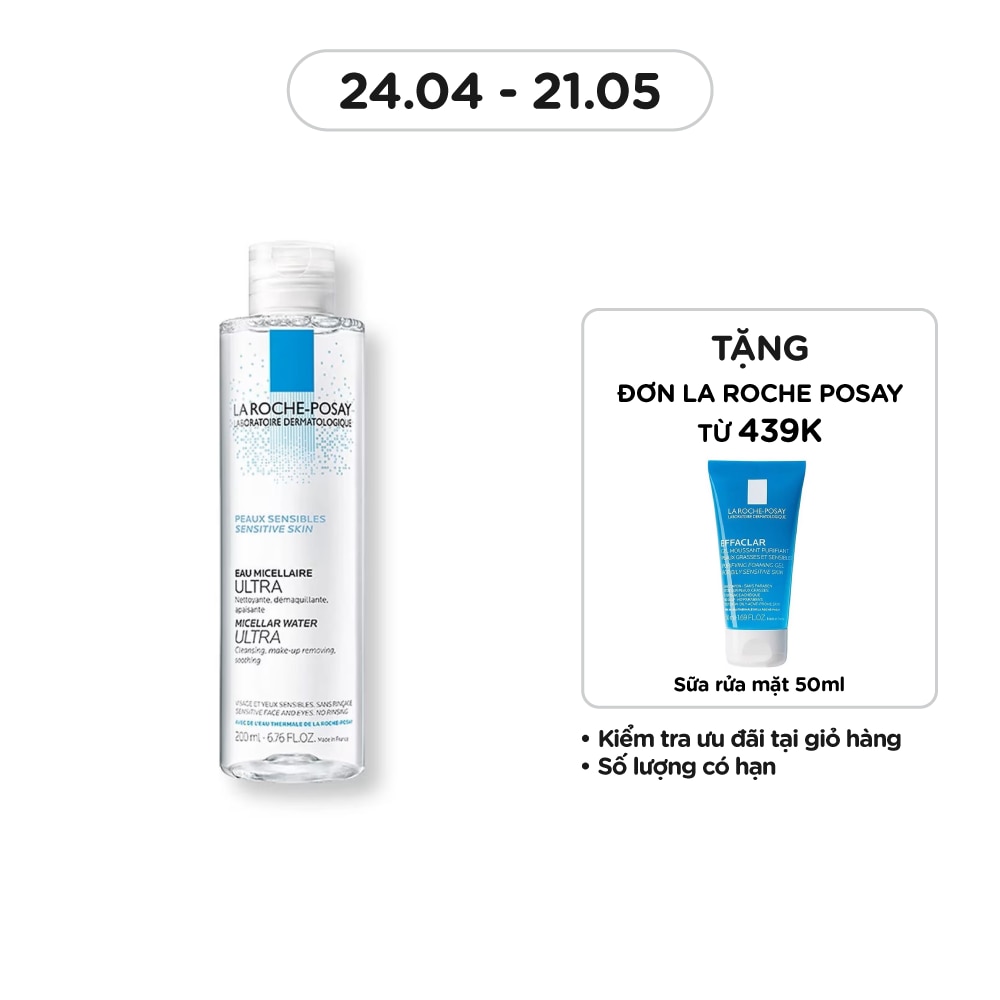 Nước Làm Sạch Sâu Và Tẩy Trang La Roche-Posay Dành Cho Da Nhạy Cảm 200ml