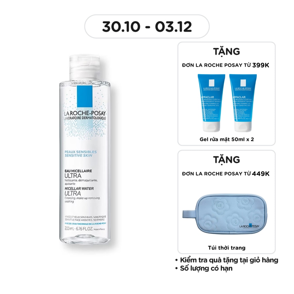 Nước Làm Sạch Sâu Và Tẩy Trang La Roche-Posay Dành Cho Da Nhạy Cảm 200ml