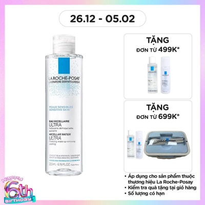 LA ROCHE POSAY Nước Làm Sạch Sâu Và Tẩy Trang La Roche-Posay Dành Cho Da Nhạy Cảm 200ml