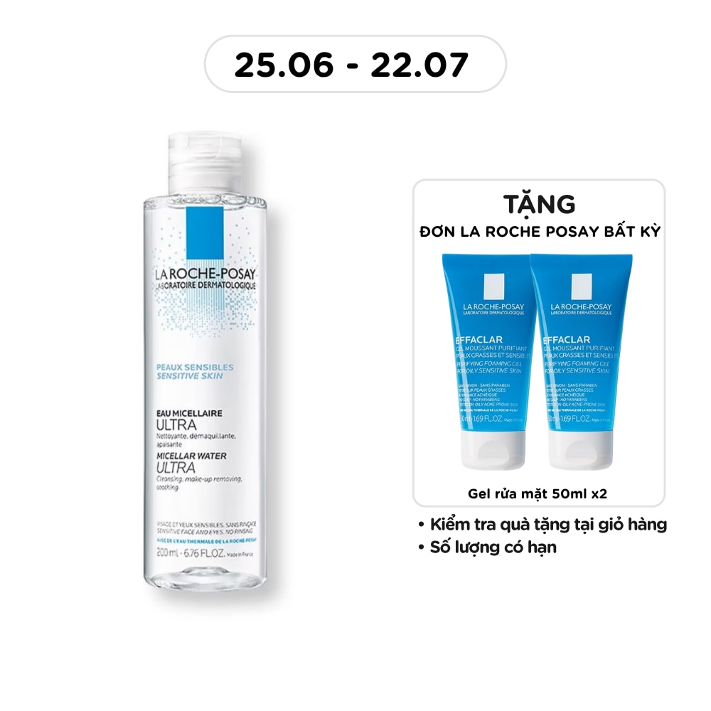 Nước Làm Sạch Sâu Và Tẩy Trang La Roche-Posay Dành Cho Da Nhạy Cảm 200ml