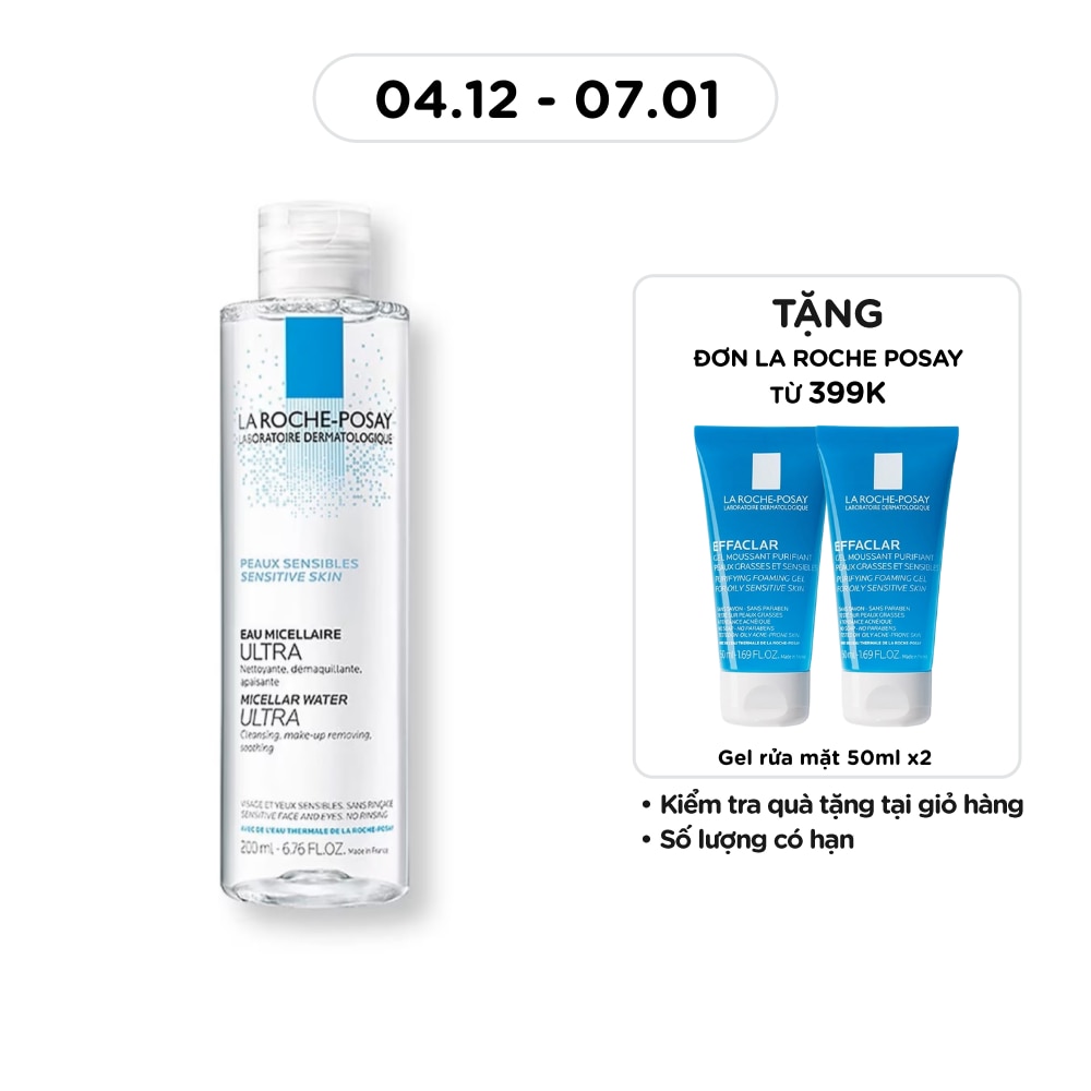 Nước Làm Sạch Sâu Và Tẩy Trang La Roche-Posay Dành Cho Da Nhạy Cảm 200ml