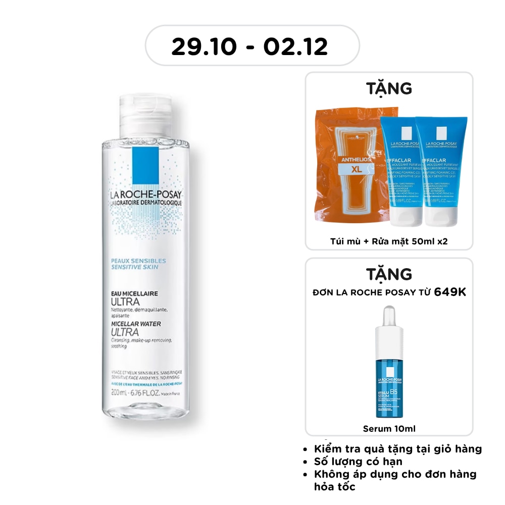 Nước Làm Sạch Sâu Và Tẩy Trang La Roche Posay Dành Cho Da Nhạy Cảm 200ml image