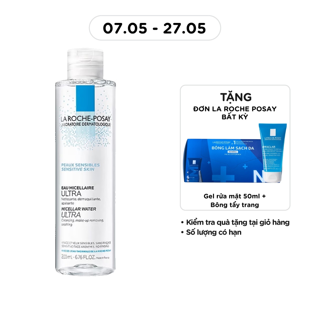 Nước Làm Sạch Sâu Và Tẩy Trang La Roche-Posay Dành Cho Da Nhạy Cảm 200ml