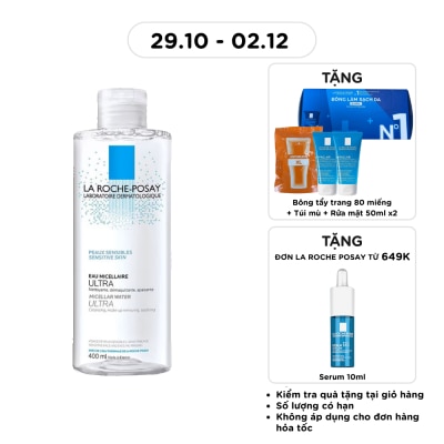 LA ROCHE POSAY Nước Làm Sạch Sâu Và Tẩy Trang La Roche Posay Dành Cho Da Nhạy Cảm 400ml image