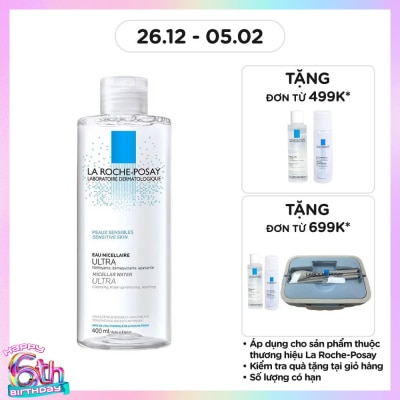 LA ROCHE POSAY Nước Làm Sạch Sâu Và Tẩy Trang La Roche-Posay Dành Cho Da Nhạy Cảm 400ml