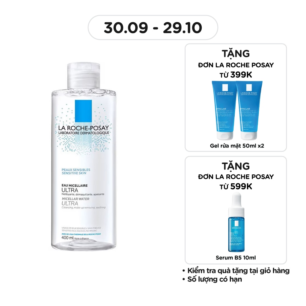 Nước Làm Sạch Sâu Và Tẩy Trang La Roche-Posay Dành Cho Da Nhạy Cảm 400ml
