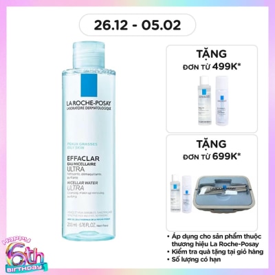 LA ROCHE POSAY Nước Làm Sạch Sâu Và Tẩy Trang La Roche-Posay Dành Cho Da Dầu Nhạy Cảm 200ml