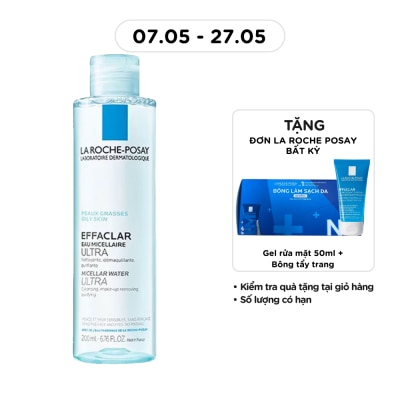 LA ROCHE POSAY - Nước Làm Sạch Sâu Và Tẩy Trang La Roche-Posay Dành Cho Da Dầu Nhạy Cảm 200ml