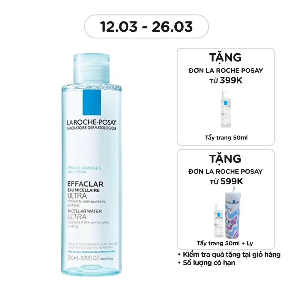 Nước Làm Sạch Sâu Và Tẩy Trang La Roche-Posay Dành Cho Da Dầu Nhạy Cảm 200ml