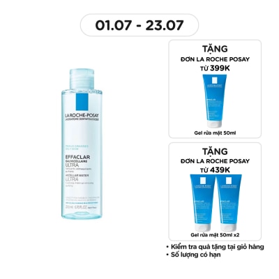 LA ROCHE POSAY Nước Làm Sạch Sâu Và Tẩy Trang La Roche-Posay Dành Cho Da Dầu Nhạy Cảm 200ml