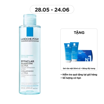 LA ROCHE POSAY - Nước Làm Sạch Sâu Và Tẩy Trang La Roche-Posay Dành Cho Da Dầu Nhạy Cảm 200ml