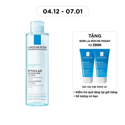 LA ROCHE POSAY Nước Làm Sạch Sâu Và Tẩy Trang La Roche-Posay Dành Cho Da Dầu Nhạy Cảm 200ml