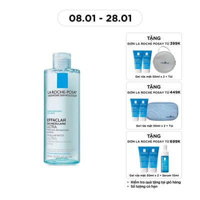 LA ROCHE POSAY Nước Làm Sạch Sâu Và Tẩy Trang La Roche-Posay Dành Cho Da Dầu Nhạy Cảm 400ml