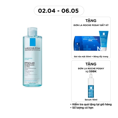 LA ROCHE POSAY - Nước Làm Sạch Sâu Và Tẩy Trang La Roche-Posay Dành Cho Da Dầu Nhạy Cảm 400ml