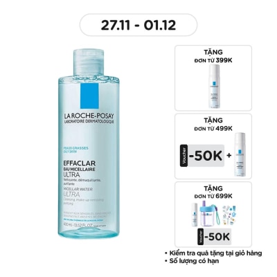 LA ROCHE POSAY Nước Làm Sạch Sâu Và Tẩy Trang La Roche-Posay Dành Cho Da Dầu Nhạy Cảm 400ml