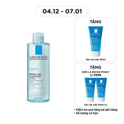 LA ROCHE POSAY Nước Làm Sạch Sâu Và Tẩy Trang La Roche-Posay Dành Cho Da Dầu Nhạy Cảm 400ml