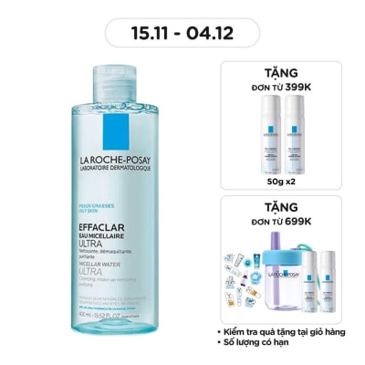 LA ROCHE POSAY Nước Làm Sạch Sâu Và Tẩy Trang La Roche-Posay Dành Cho Da Dầu Nhạy Cảm 400ml