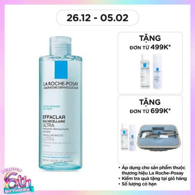 LA ROCHE POSAY Nước Làm Sạch Sâu Và Tẩy Trang La Roche-Posay Dành Cho Da Dầu Nhạy Cảm 400ml