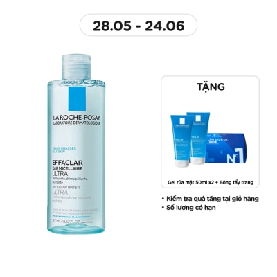 LA ROCHE POSAY - Nước Làm Sạch Sâu Và Tẩy Trang La Roche-Posay Dành Cho Da Dầu Nhạy Cảm 400ml