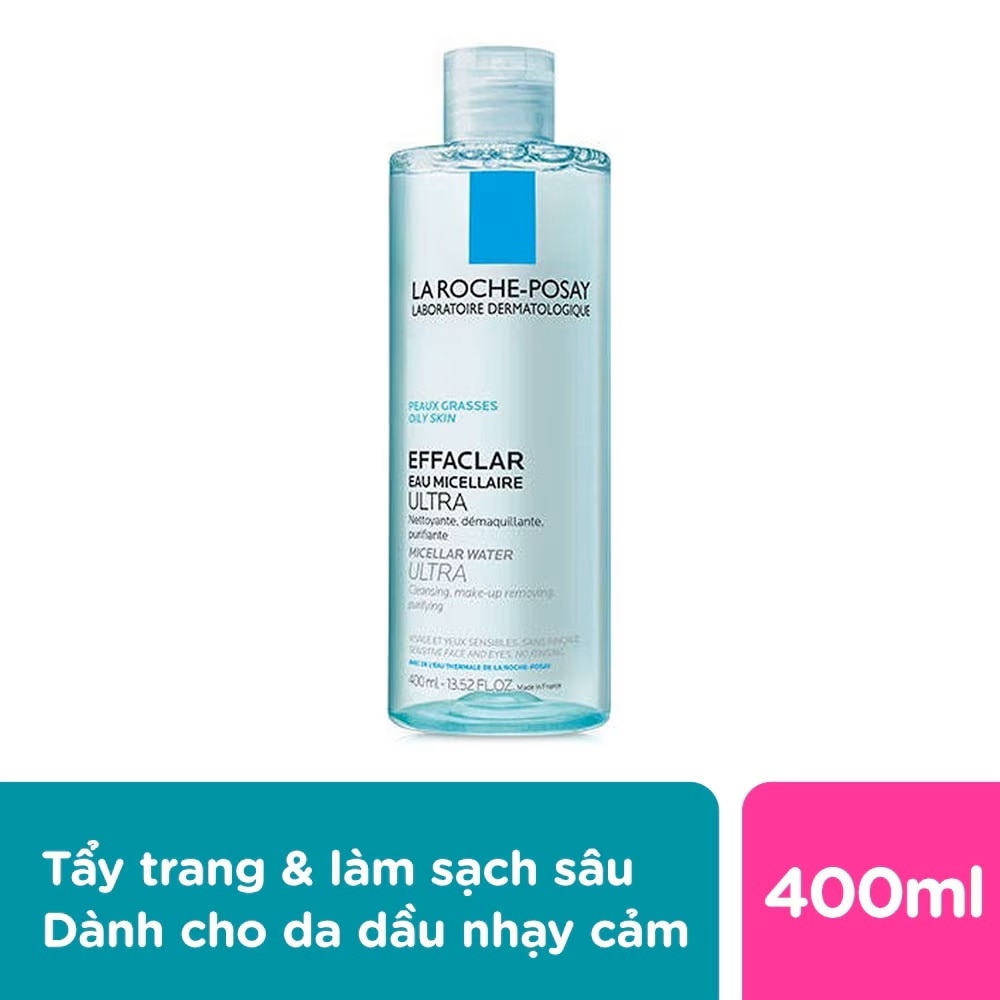 Nước Làm Sạch Sâu Và Tẩy Trang La Roche-Posay Dành Cho Da Dầu Nhạy Cảm 400ml