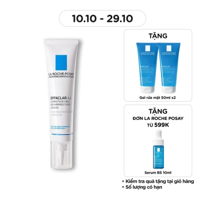 LA ROCHE POSAY Kem Giảm Mụn Chuyên Biệt La Roche-Posay Effaclar A.I 15ml