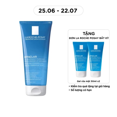 LA ROCHE POSAY - Gel Rửa Mặt Tạo Bọt La Roche-Posay Effaclar Cho Da Dầu Nhạy Cảm 200ml