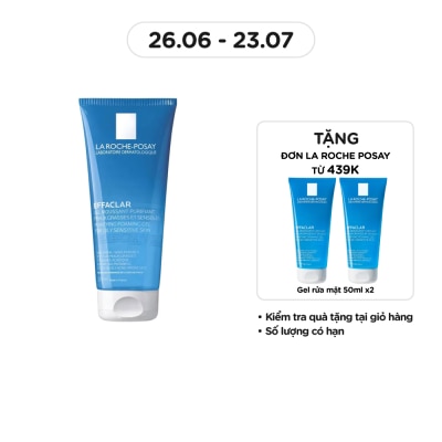 LA ROCHE POSAY Gel Rửa Mặt Tạo Bọt La Roche-Posay Effaclar Cho Da Dầu Nhạy Cảm 200ml