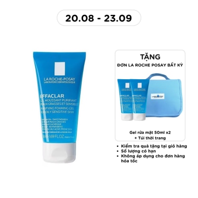 LA ROCHE POSAY - Gel Rửa Mặt Tạo Bọt La Roche-Posay Effaclar Cho Da Dầu Nhạy Cảm 50ml image