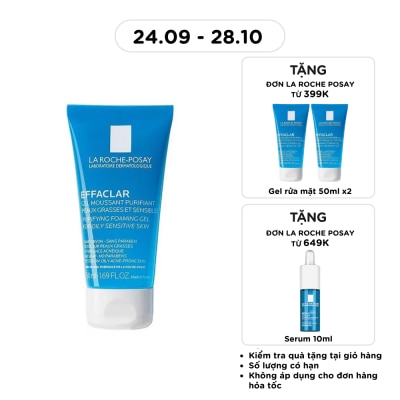 LA ROCHE POSAY Gel Rửa Mặt Tạo Bọt La Roche Posay Effaclar Cho Da Dầu Nhạy Cảm 50ml image
